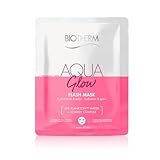 BIOTHERM Aquasource Super Mask Glow, Maschera Viso Idratante, Per Pelli Secche e Disidratate, Azione Idratante e Illuminante, Arricchita con Life Plankton e Vitamina C