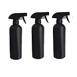 Twinstar 極細 噴霧する スプレーボトル プラスチック製 ハンドスプレー霧吹き 遮光スプレー 細かいミスト 詰め替え容器 化粧水 詰め替え容器 噴霧器材 エクセレント (黒*3)