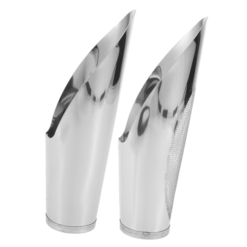 HEMOTON 2Pcs Stainless Steel Gardening Shovel Multi Purpose Soil Loosening Tools for Planting and Transplanting Durable Garden Trowel with Compact Design for Home and Garden Use