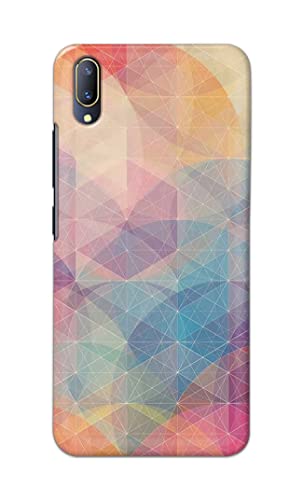 Image of Printed Hard Back Cover Case for Vivo V11 Pro Back Cover (Crumpled Paper Design) -1803