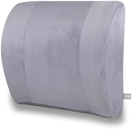 Almofada Nasa de apoio lombar para cadeira grande Plush Cinza - N...