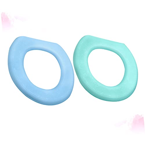 Cabilock 2 Stück Waschbare Toilettenabdeckung Gepolsterte Toilettensitzkissen Ersatz-Toilettensitzpolster O-Förmige Toilettensitzabdeckung Bunte Toilettensitzabdeckung Gepolsterte – Bild 7