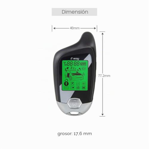Alarma de coche de 2 vías para evitar robos con sensor de microondas y arranque EASYGUARD 2