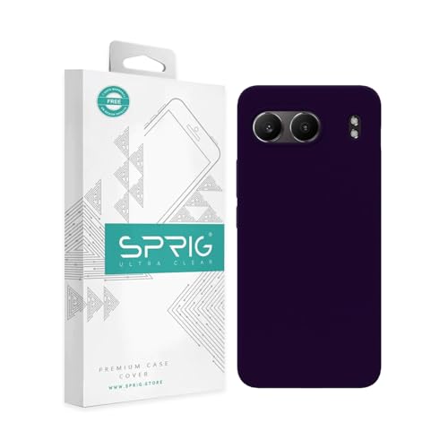 Image of SPRIG Compatible with OnePlus Nord 4 Premium SilkTone Back Cover Drop Tested Shock Proof Mobile Case for Men, Women, Boys and Girls with Camera Protection (Dark Purple)