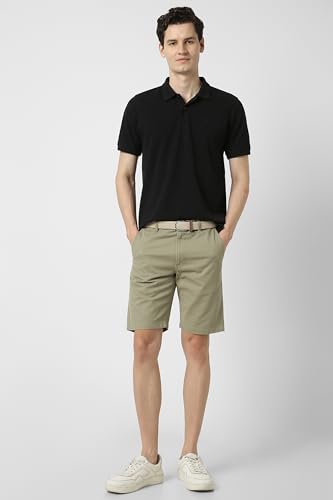Image of Peter England Men's Premium Everyday Chino Casual Shorts