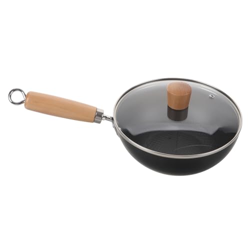 Wok pequeño de inducción japonés de hierro forjado miniatura 1