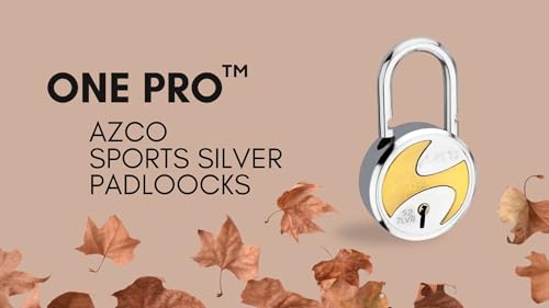 Image of Azco Round Locks Small Size 50mm 8 Keys Padlock | 7 Levers Double Locking | Strong Hardened Shackle | Lock and Key for Home Door Shutter Shop Office Main Gate Pack of 1