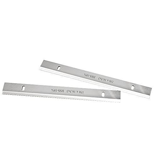 Wnuanjun 1 Paire 6 156mm HSS Couteau de raboteuse d'épaisseur Blade DE Panneau DE Bois 156X16.3X3MM Outils de Travail du Travail sur Le Bois (Taille : 156x16.3x3mm)