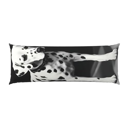 Housse de coussin douce fermeture éclair motif dalmatien 50x137