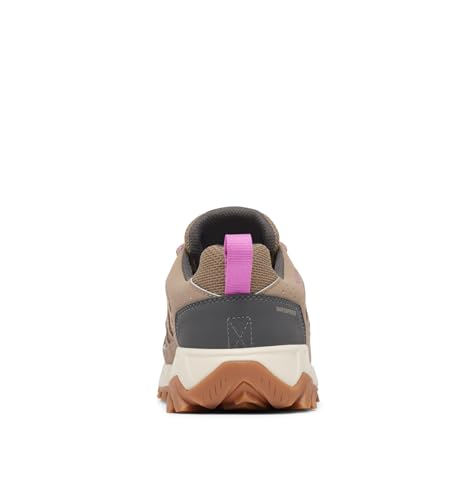 Columbia Tênis feminino Strata Trail Low impermeável para caminhada, Patch de areia molhada/baga, 38