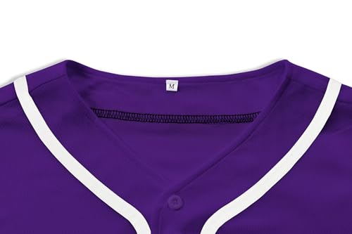 Babyhealthy Camiseta de Béisbol Blanca para Hombre, Jersey de Softbol, S-4XL miniatura 3