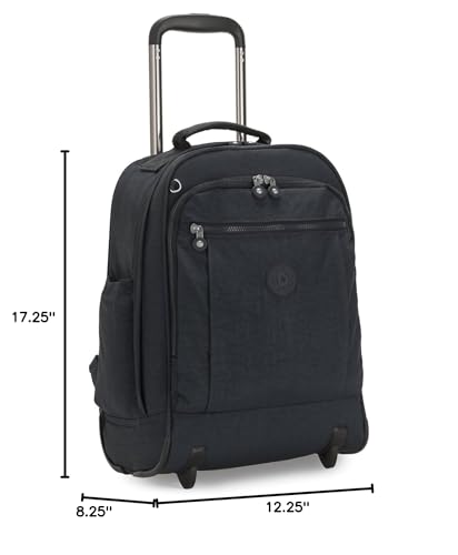 Kipling Women's Gaze Large Rolling, Durable, Wheeled Backpack with Adjustable Shoulder Straps, Nylon Book Bag, True Blue Tonal, 8.25" L x 17.25" H x 12.25" D,100352251 - Image 3