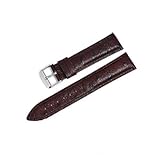 HuanJ Cinturino For Orologio In Pelle Di Vitello Con Sgancio Rapido Da 18 Mm, 19 Mm, 20 Mm, 21 Mm, 22 Mm(Brown,22mm)