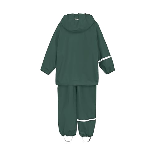 Image of CeLaVi European Kids Rain, Mud and Snow Suit for Boys Girls with Detachable Hood, Waterproof 2 Pcs Rain Set or Onepiece