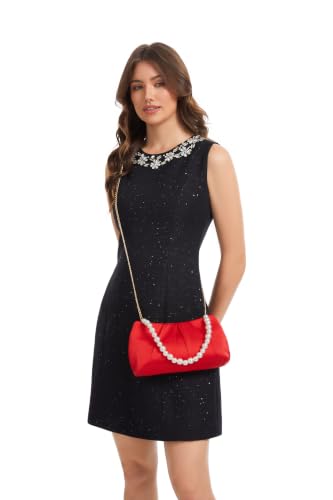 Image of Womens Evening Clutch Pearl, Bride Evening Clutch Purses for Women, Formal Clutch Purses for Women Evening Prom