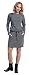 HAPPY MAMA. Para Mujer Vestido Sudadera Premamá De Lactancia. Bolsillos. 709p (Grafito...