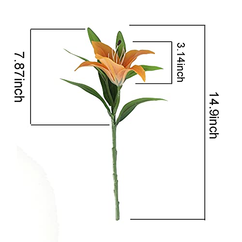 Antranstore ANTRAN201914 7 Pcs Artificial Lily Flowers Artificial Lilies Flowers thumb #2
