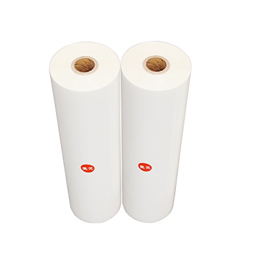 BAOSHISHAN BOPP Thermische rol Lamineerfilm Hot Lamineren Film voor Filmen op Papier 17.3 Inch x 656 Voet (Pack van 2)