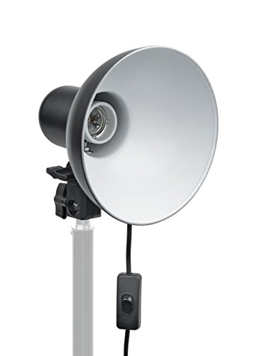 Fotostudio MM-04 Lampenhalter mit Reflektor für 1 Tageslichtlampe schwarz