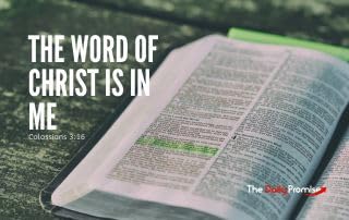 The Word of Christ is in Me
