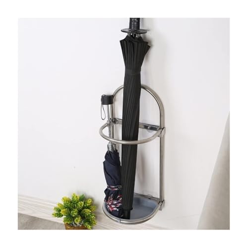 Support mural parapluie pliable réglable avec bac de drainage intégré - 8