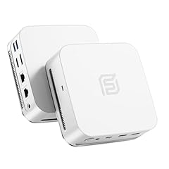 FUNYET Mini PC Win 11 Pro Laptop, N95(fino a 3.4Ghz, 15W) 16GB DDR4 RAM 512GB SSD Notebook, Desktop Computer 4K, HDMI+DP/RJ45/WIFI/BT/USB3.2, Bianco