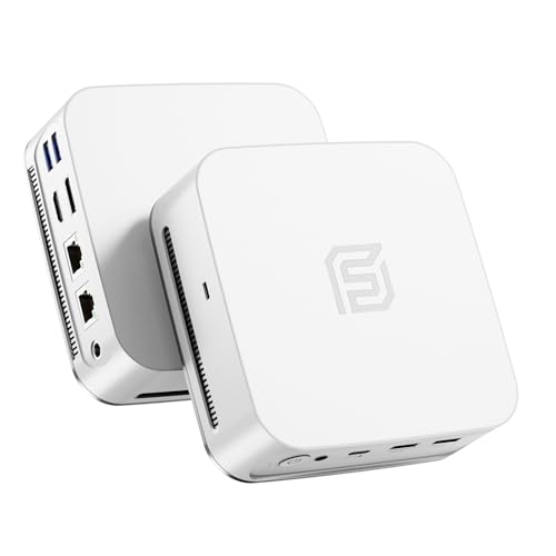Immagine prodotto: FUNYET Mini PC Win 11 Pro Laptop, N95(fino a 3.4Ghz, 15W) 16GB DDR4 RAM 512GB SSD Notebook, Desktop Computer 4K, HDMI+DP/RJ45/WIFI/BT/USB3.2, Bianco