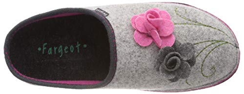 Fargeot Donna Shannon, Pantofole, Grigio, 41 EU