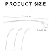 4pcs Sports Lock for Oticon 85dB Hearing Aids, Secure Retention Tail Fixing Ear Grips Retainer Replacement for Oticon Hearing Aid Accessories and Supplies(Transparent)