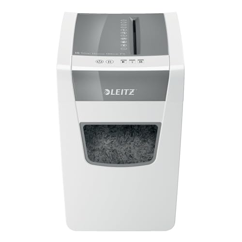 Leitz IQ Paper Shredder, Cross Cut, 10 Sheet, 6 Gallon Bin, P4 Security, Slim, Anti-Jam, Home Office (170004) の商品画像 5