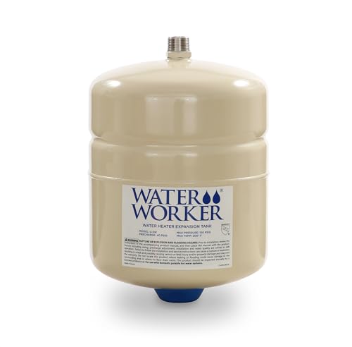 Water Worker G-5W and G-12W Thermal Expansion Tanks &ndash; Pre-Charged, Steel, Vertical Water Heater...