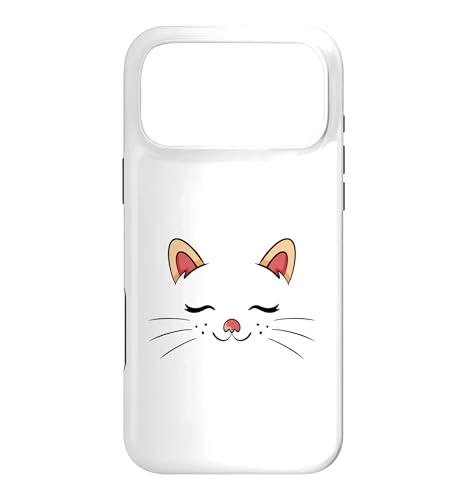 Cute Sleepy Cat Face Adorable Feline Kitty Lover �X�}�z�P�[�X iPhone 17 Pro Max �p