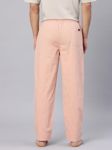 Image of Majestic Man Men's Pure Cotton Solid Lounge Pyjama Pants| Comfort Fit | Elastic Waist with Drawstring | 3 Pockets | Front Zip Closure