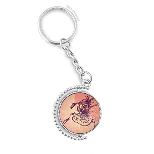 Llavero de carnaval de Venecia giratorio ideal para regalar a coleccionistas