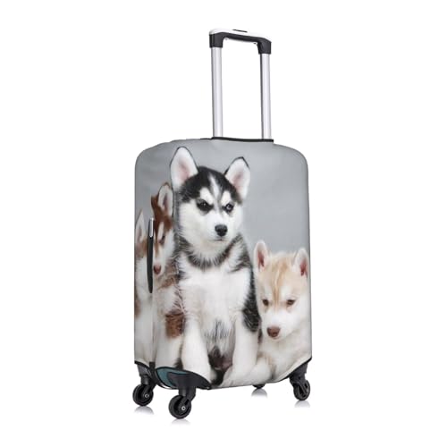 Dogs Print Luggage Suitcase Covers Elastic Washable Luggage Protector Luggage Covers For Suitcase3