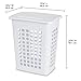 Sterilite 4 Pack Rectangular LiftTop Laundry Hampers, Plastic Clothes Basket with Lid