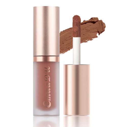Image of evpct 1Pcs Light Nude Soft Brown Matte Liquid Lipstick Lip Gloss Glossy Set for Black Women 24 Hour Silky Velvet Lipstick labiales matte larga duracion mate 24 horas originales 12#