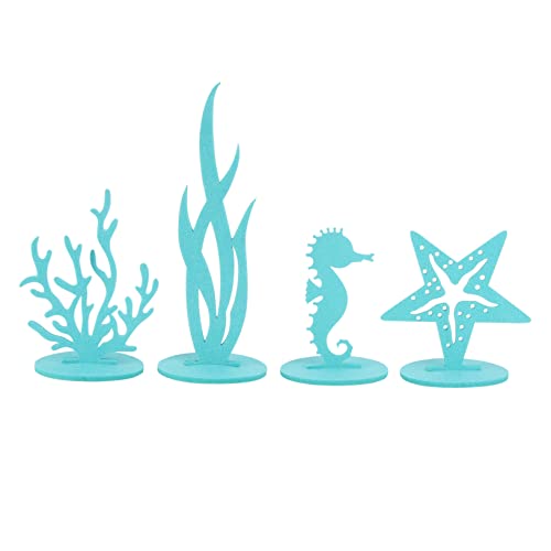 Zerodeko 1Juego Conjunto De Adornos De Fieltro para Decoración De Coral De Mar y Algas Marinas para Decorar Escritorios