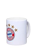 FC Bayern München Tasse 5 Sterne Logo weiß
