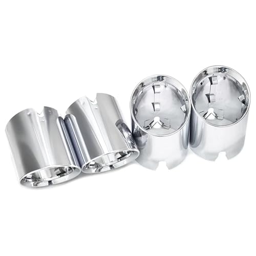 Tuyau d'échappement pour BMW M2 M3 M4 en acier inoxydable finition argent premium
