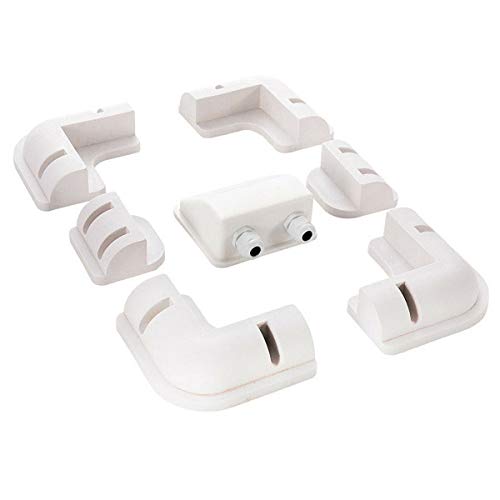 HISUNAGE Lot de 7 supports de montage de panneau solaire rectangulaires blancs pour bateaux, caravanes, camping-cars, etc Cover