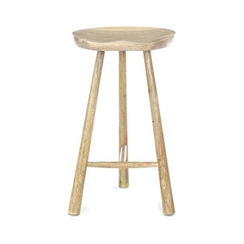 Elm Home And Garden Solid Wood Bar Kitchen Pub Cafe Stool 70cm High… Cover