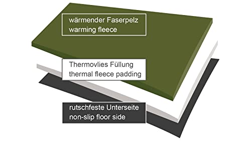 Akah Hundedecke Faserpelz braun mit Thermofüllung ca. 100 x 64cm Hundebett
