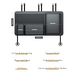 Durable PU Leather Hanging Trunk Organizer for SUV, 36in Black - Image 6