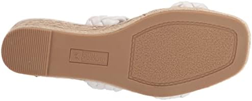 WHITE MOUNTAIN Shoes Salvadora Women's Espadrille Wedge Sandal, White/Smooth, 7.5 M | Image 3