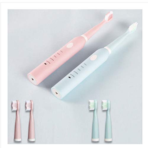 Cepillo De Dientes Eléctrico Ultrasónico De Pelo Suave Pareja Recargable Limpiador De Dientes Automático Dos Host Cuatro Cabezales De Cepillo
