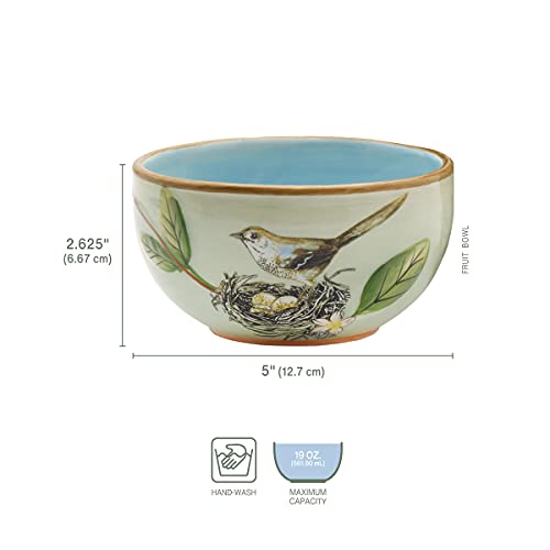 Fitz-and-Floyd-Toulouse-Small-Fruit-Bowls-Set-of-4-5-Inch-Green Fitz and Floyd Toulouse Small Fruit Bowls Set of 4 5 Inch Green