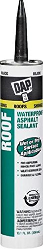 Dap 18268 12 Pack 10.1 oz. Roof Waterproof Asphalt Filler and Sealant, Black