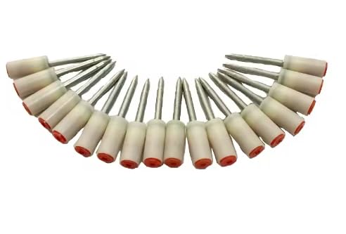 200PCS Steel Naked Nails 25mm for Mini Nails Gun Manual Power Tool Wall Anchor Wire Slotting for 7.3mm Mini Nail Gun