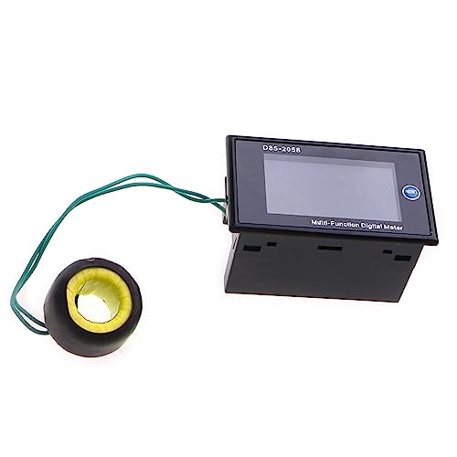 GRABLOOM D85_2058 Single-Phase Voltage Current Frequency Power Monitor AC40-300V/AC200-450V Power Meter AC200-450V AC40-300V 0-100a Digital Wattmeter